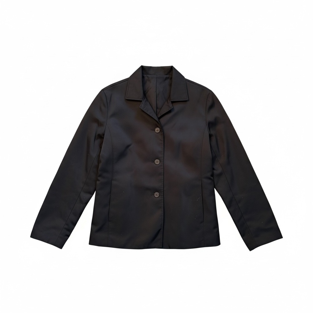 S Max Mara  Black Women's Jacket w/hidden rain hoods